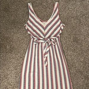 Red, white & blue knit dress